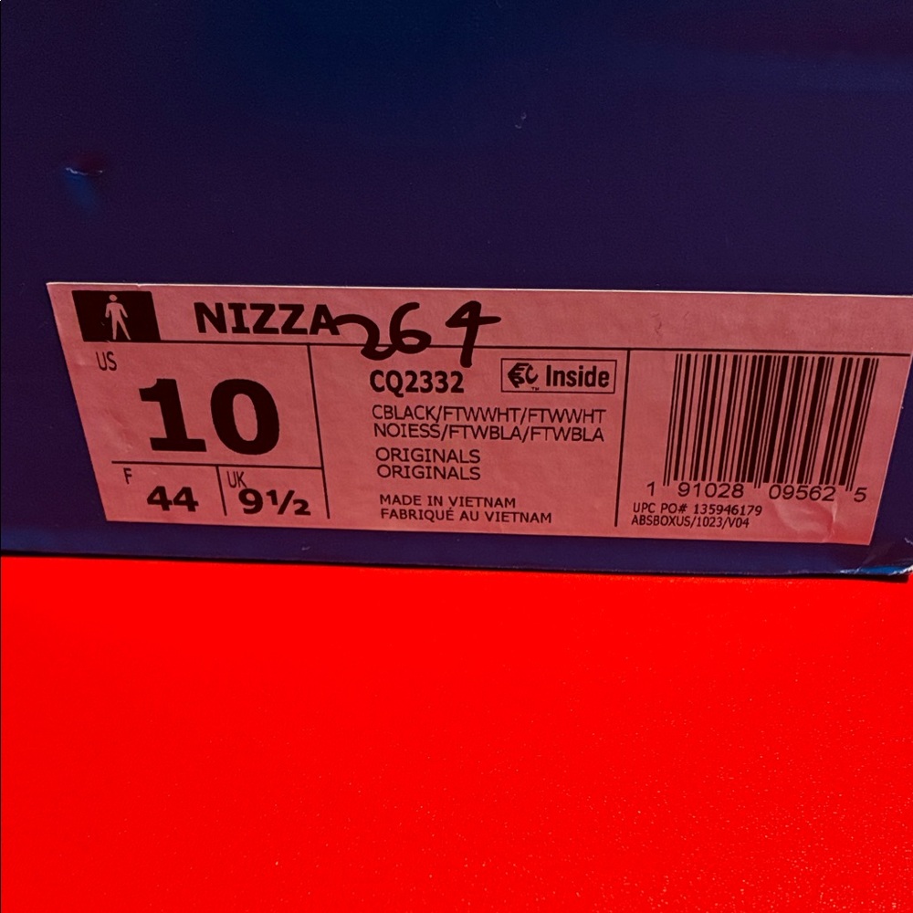 Adidas Nizza Box in Red and Blue